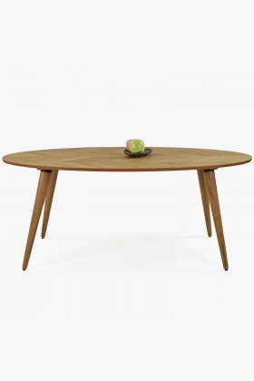 Oválny jedálenský stôl 190 x 95 cm, farba dub